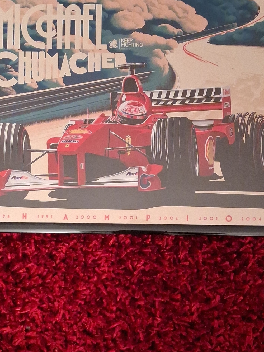Michael Schumacher Red Racing Poster Print - Picture 9 of 12